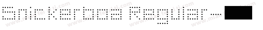 Snickerboa Regular字体转换